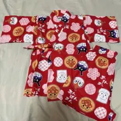 アンパンマン 甚平 80cm 新品 未使用 赤 女の子 ドキンちゃん