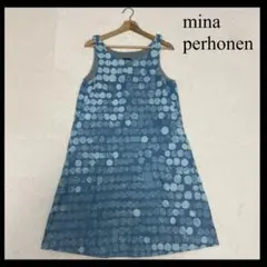 mina perhonen bird 刺繍ノースリーブワンピース 100cm - メルカリ