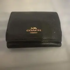 COACH 三つ折財布 レディース 黒 ブラック