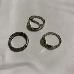 シルバーリング 3点セット