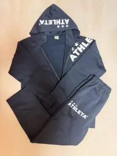 ATHLETA 上下セットフード付きジャージ M 黒