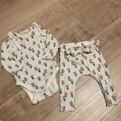 next baby 花柄ロンパース・パンツセット 68