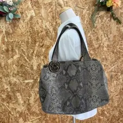 SG3703 マイケルコース　トートバッグ　パイソン　肩掛けA4可