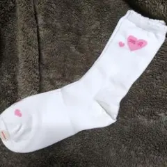 ミキハウス キッズ靴下 21-23cm ホワイト