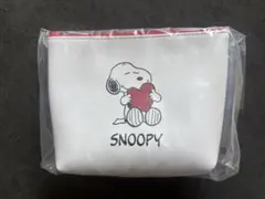 【新品未開封】DHCオリジナル　SNOOPYポーチ&ミラーセット(ハート)