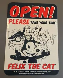 レトロ☆フェリックス・ザ・キャット オープン・クローズサイン