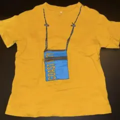 GU イエロージッパー付きTシャツ 120