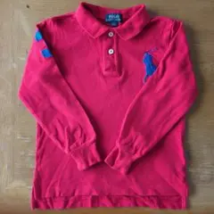 ラルフローレン RALPH LAUREN 赤 長袖ポロシャツ 110