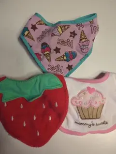 女児スタイ3枚セット　Xガール他