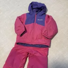 コロンビア　スキーウェア　スノボ　上下セット　リバーシブル　100サイズ(3T)
