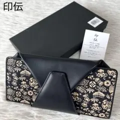 【新品未使用】印伝　宝尽くし　鹿革　漆　ジャバラ式　長財布のサムネイル