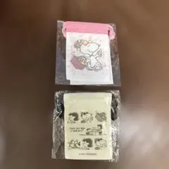 マツキヨココカラ 参天製薬 スヌーピー ミニ巾着 2種類