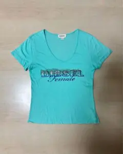 DIESEL Female Tシャツ サイズS ミントグリーン