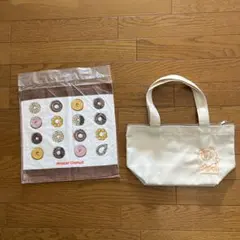 Mister Donut ミニトートバッグハンドタオル2枚