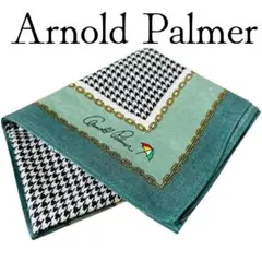【極美品】Arnold Palmer ハンカチ 大判 千鳥柄 チェーン グリーンのサムネイル