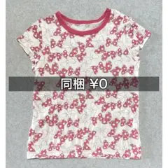 UNIQLO ユニクロ ミニーちゃん リボン柄 半袖Tシャツ ＊100サイズ