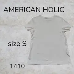 AMERICAN HOLIC Tシャツ フレンチスリーブ ホワイト 白 無地