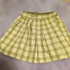 UNIQLO チェック柄 プリーツスカート 140