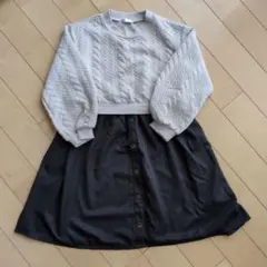 ikka キルティングワンピース 140cmのサムネイル