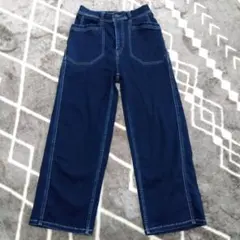 カフェッティ　デニムパンツ ワイド インディゴ