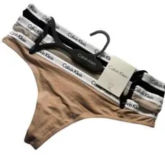 Calvin Klein Tバック レディース　ショーツ 3枚セット S 新品