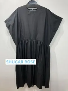 SHUGAR ROSE ギャザー切替ワンピース　ブラックのサムネイル