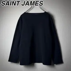 SAINT JAMES フランス製 黒無地 バスクシャツ ウェッソン T3