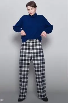 ＜6（ROKU）＞チェックパンツ　36