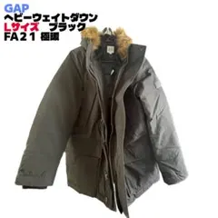 GAP ヘビーウェイトダウンパーカー ブラック / Lサイズ / FA21モデル
