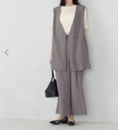rrrrrrrrr ナインアール☆ハイブリッドナチュラルパンツ☆セットアップ