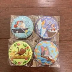 ディズニー　刺繍缶バッジ 4個セット