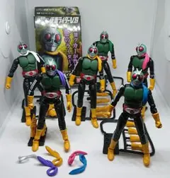 shodo仮面ライダー ショッカーライダー6体セット 組み立て済み品