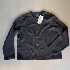 無印良品 太番手 カーディガン スナップボタン XL