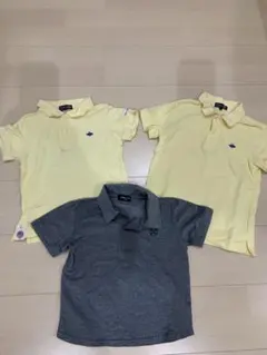 PEARLY GATES＆コムサイズム　キッズゴルフポロシャツ 3枚セット