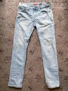 RED CARD レッドカード　日本製　ダメージデニム　ライトブルー　28インチ