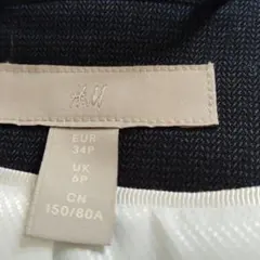 H&M テーラードジャケット ダークブルー 34Pのサムネイル