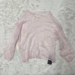 【新品未使用・タグ付き】SHAGGIE シアーモヘアライクニット ピンク