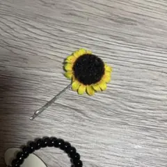 ひまわりデザイン ヘアピン
