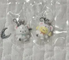 サンリオ めじるしアクセサリー ふわふわスノー ポチャッコ　ポムポムプリン