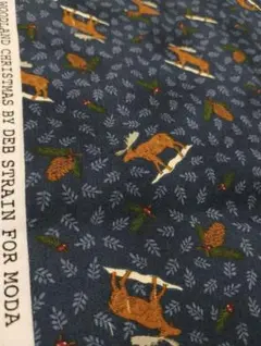 綿クリスマストナカイ・モダカットクロス