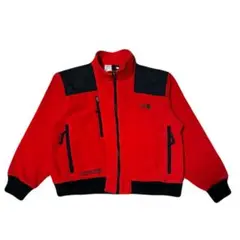 90s ノースフェイス　スティープテック　USA製　フリース　レッド　L