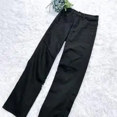 【ユニクロ】UNIQLO リラックステーパードアンクルジーンズ ブラック
