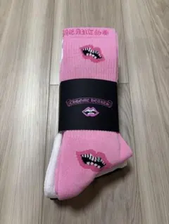 クロムハーツ　ソックス　新品未使用　Mサイズ　ピンク クロムハーツ ソックス 新品未使用 Mサイズ ピンク Chrome