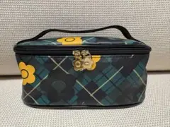 MARY QUANT 花柄チェックポーチ