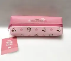 ミニー　ペンケース　両面　桜　ピンク　筆箱　ロフト