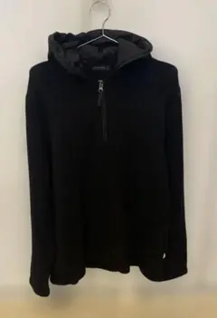 byblos nylon docking knit hoodie