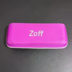 【最終価格】Zoff メガネケース　ファスナー式　紫