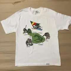 M-692 Crazy Shirts マウイ島 猫 プリントTシャツ 白 Mのサムネイル