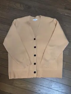 GLOBAL WORK　Vネック　カーディガン　オレンジ