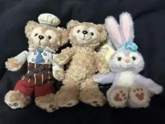 新品未使用】 ダッフィー 他2体 ぬいぐるみバッジ カムジョインユア